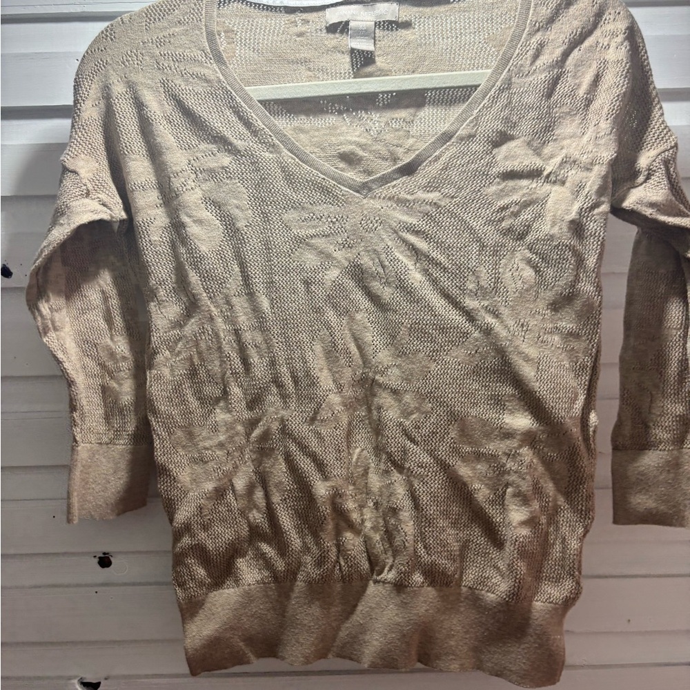 Banana Republic Light Brown Knit Top